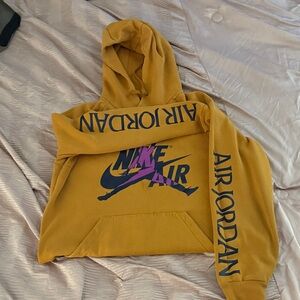 Nike Mustard Yellow Air Jordan Hoodie